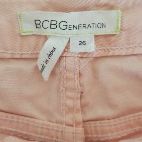 BCBGeneration Short Shorts Size 26 Peach Pink Color - Picture 3 of 5